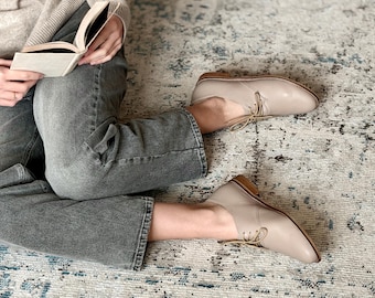 Mose - Minimalist Women's Shoes,Lace Up Women Flats,Brown Women's Oxfords,Black Women's Oxfords,Minimalist Women's Flats,Anna Maratti Shoes