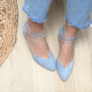 Lara - sale last pair, Ankle tie block heels,Beige block heels,Ankle tie sandals,Green block heels,Beige ankle tie shoes,Anna Maratti shoes