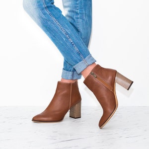 Ada - sale 8 US,white ankle boots,black ankle boots,brown ankle shoes,Wedding boots,Boho wedding boots,Ankle heels,Anna Maratti shoes
