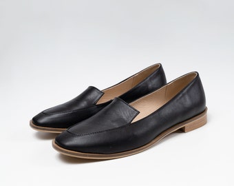 Sabi - sale 8 US ready to ship, black women shoes, black shoes,black loafers,black women  shoes,women loafers,leather loafers,anna maratti
