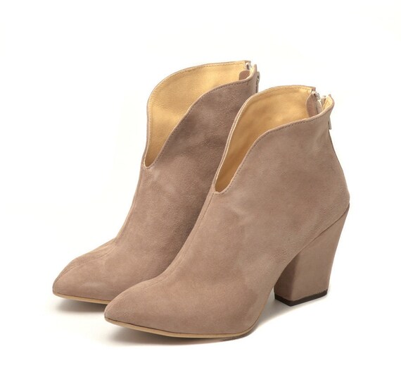 gabi leather booties