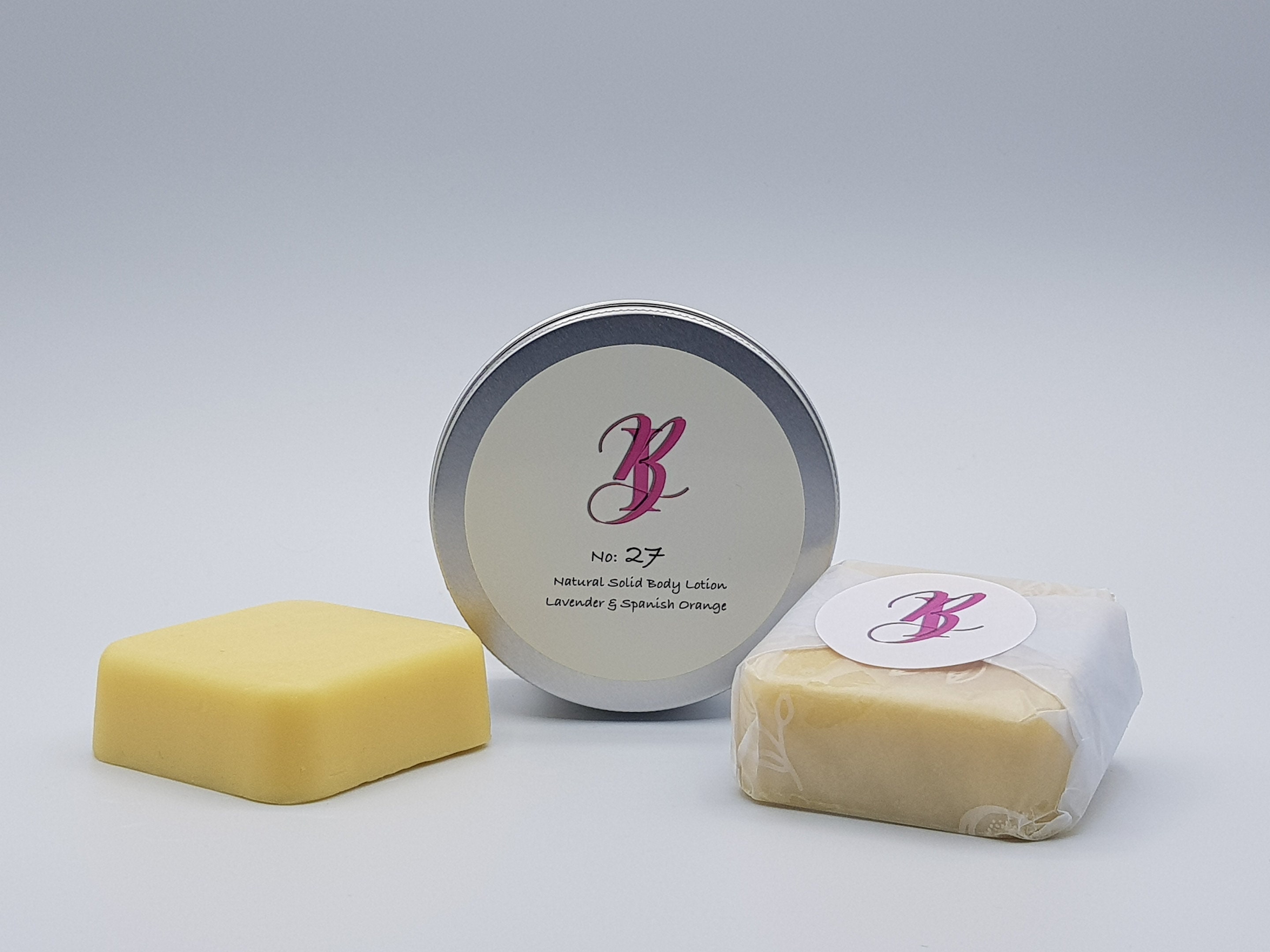 Body Lotion Lavender & Spanish Orange Solid Lotion Bar 70g Etsy