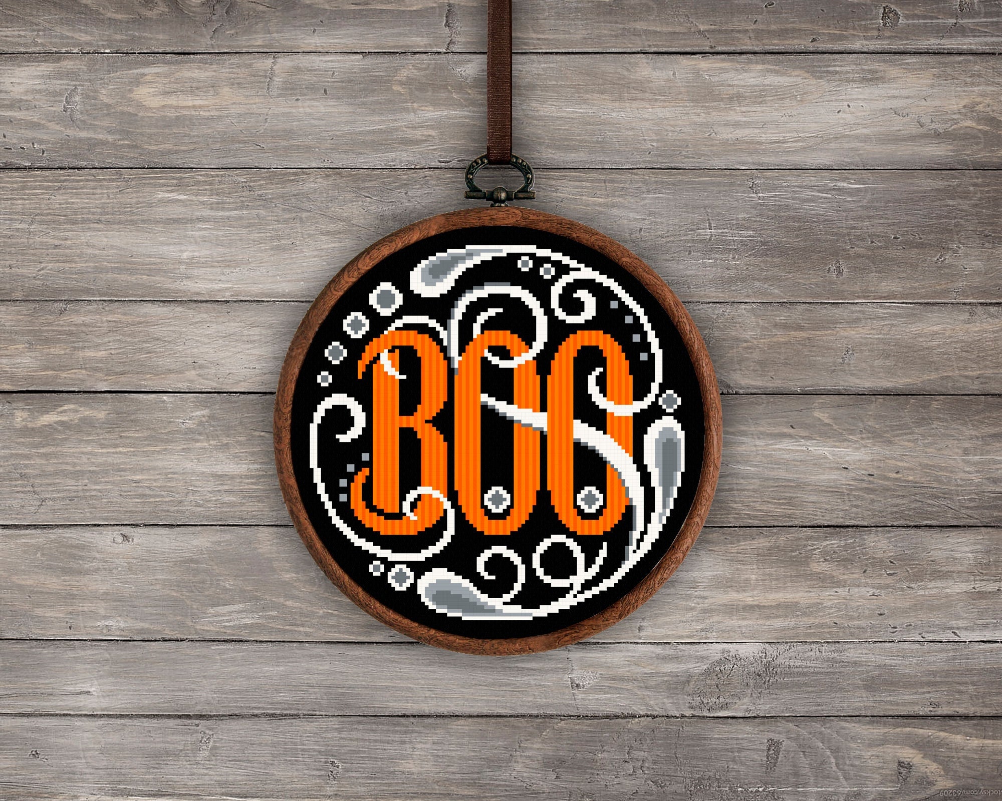 Boo Halloween Kreuzstich-Muster: Gruselige Stickerei PDF-Muster