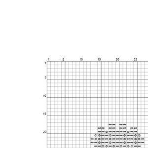 May include: Black and white pixel art design of a heart shape with a small square in the center. The heart is made up of small circles.