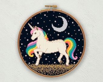 Unicorn Cross Stitch Pattern: Magical Nursery Decor (PDF Pattern)