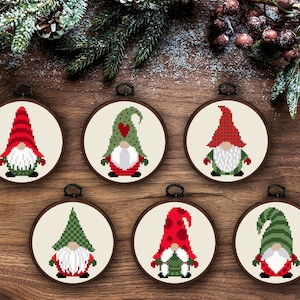 Tiny Christmas Ornaments Cross Stitch Pattern - #V438570