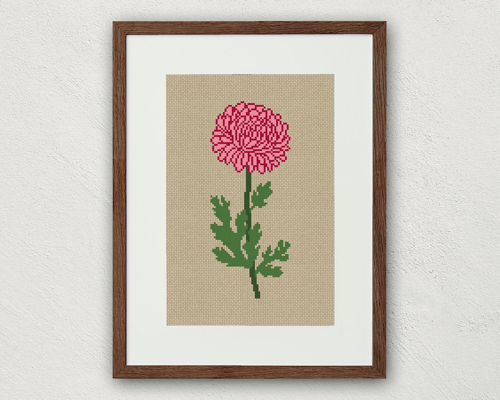 Kit Point De Croix DIY 11CT - Toile Imprimée 40x50 Cm, Fil Coton, Aiguilles, Pour Débutants, Décoration Maison
