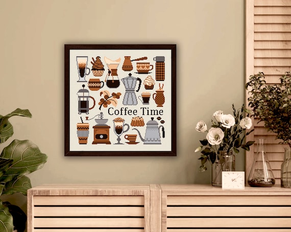 クロスステッチキット 12月珈琲 コーヒー coffee 14CT 刺繍 コーヒー