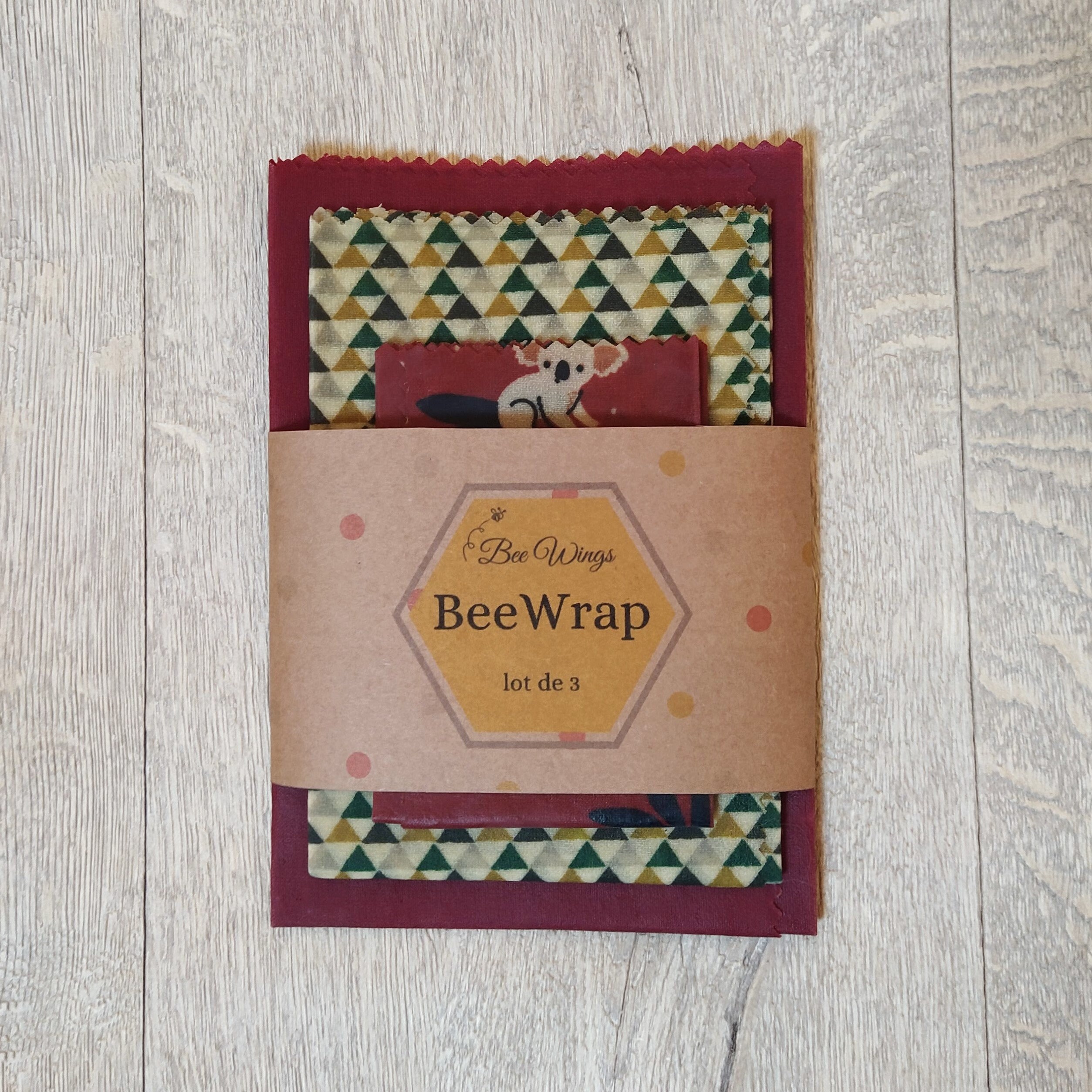 Lot de 3 Beewrap Koala