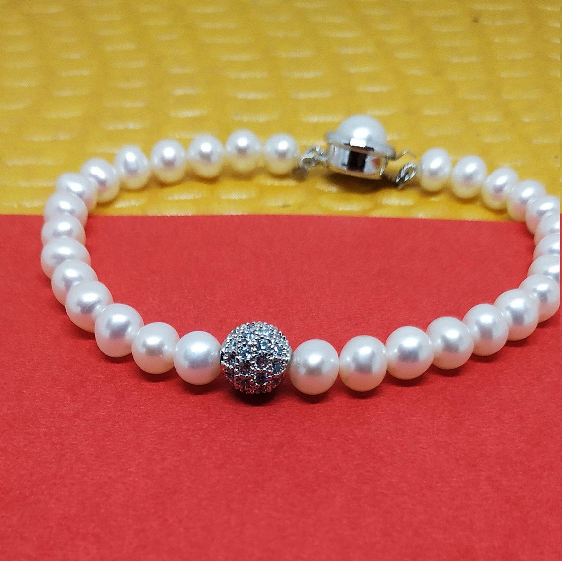 Real Pearl Bracelet. Cultured Etsy