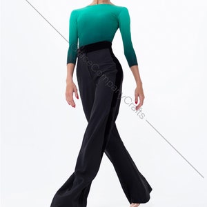 High waist trousers with velor stripes