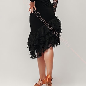 Guipure Tier Ballroom Skirt