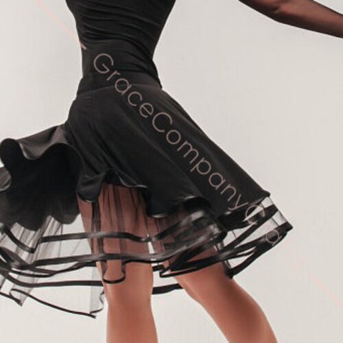 Ballroom Dance Leotard With Mesh Etsy