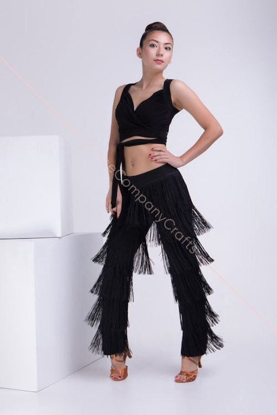 Fringe high hotsell waisted pants