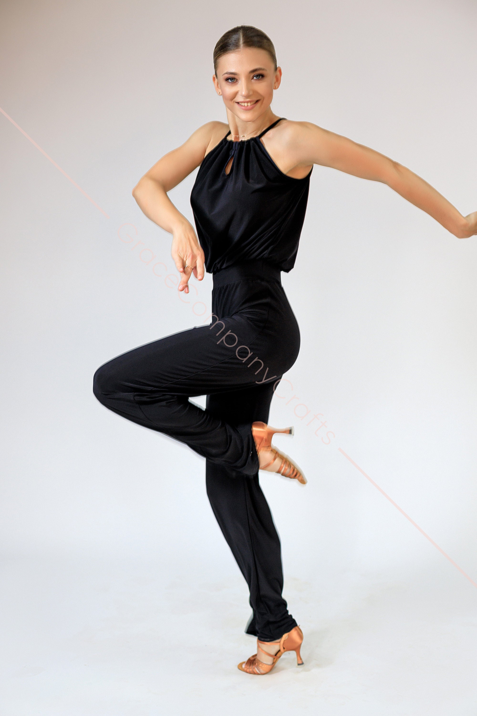 Jumpsuit for Ballroom Sports Dancing Etsy