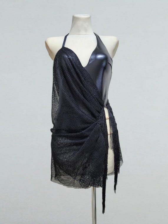 knee length dresses for ladies Evita Mesh Dress Overlay main image 0