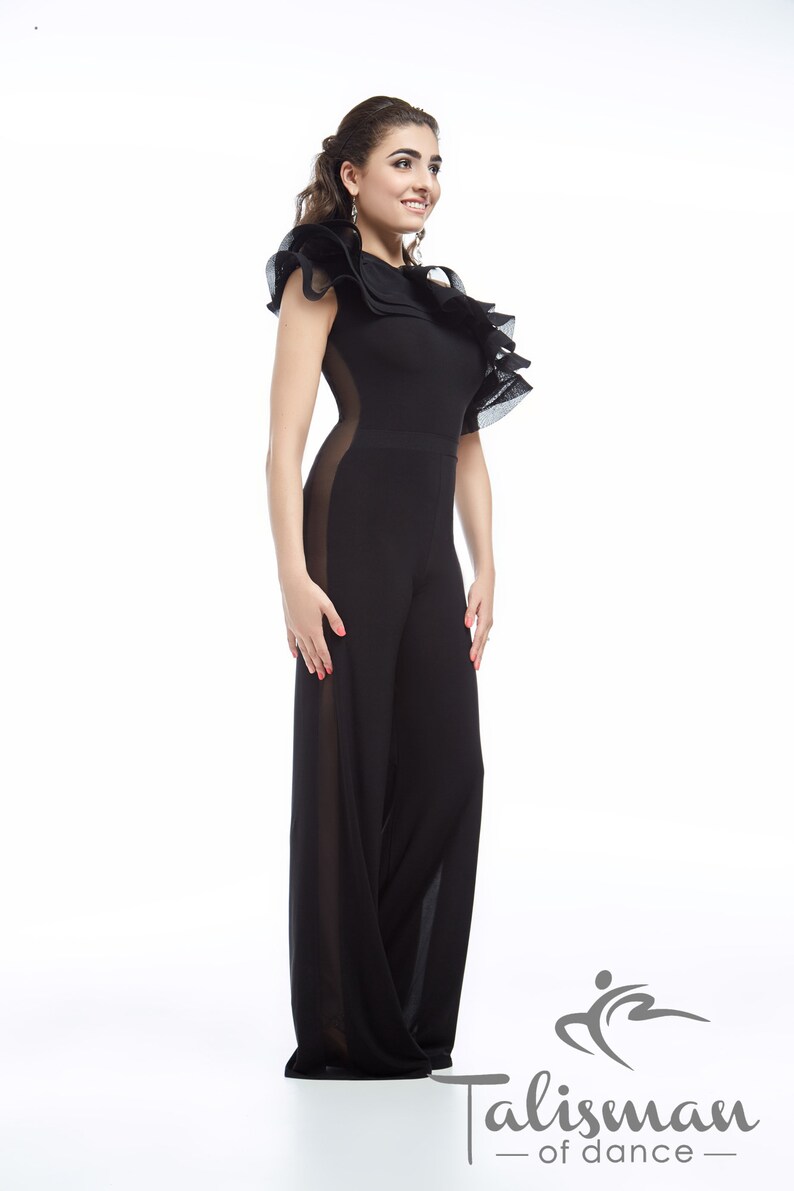 dance jumpsuit black dance jumpsuit dance costume Jumpsuit for dancing