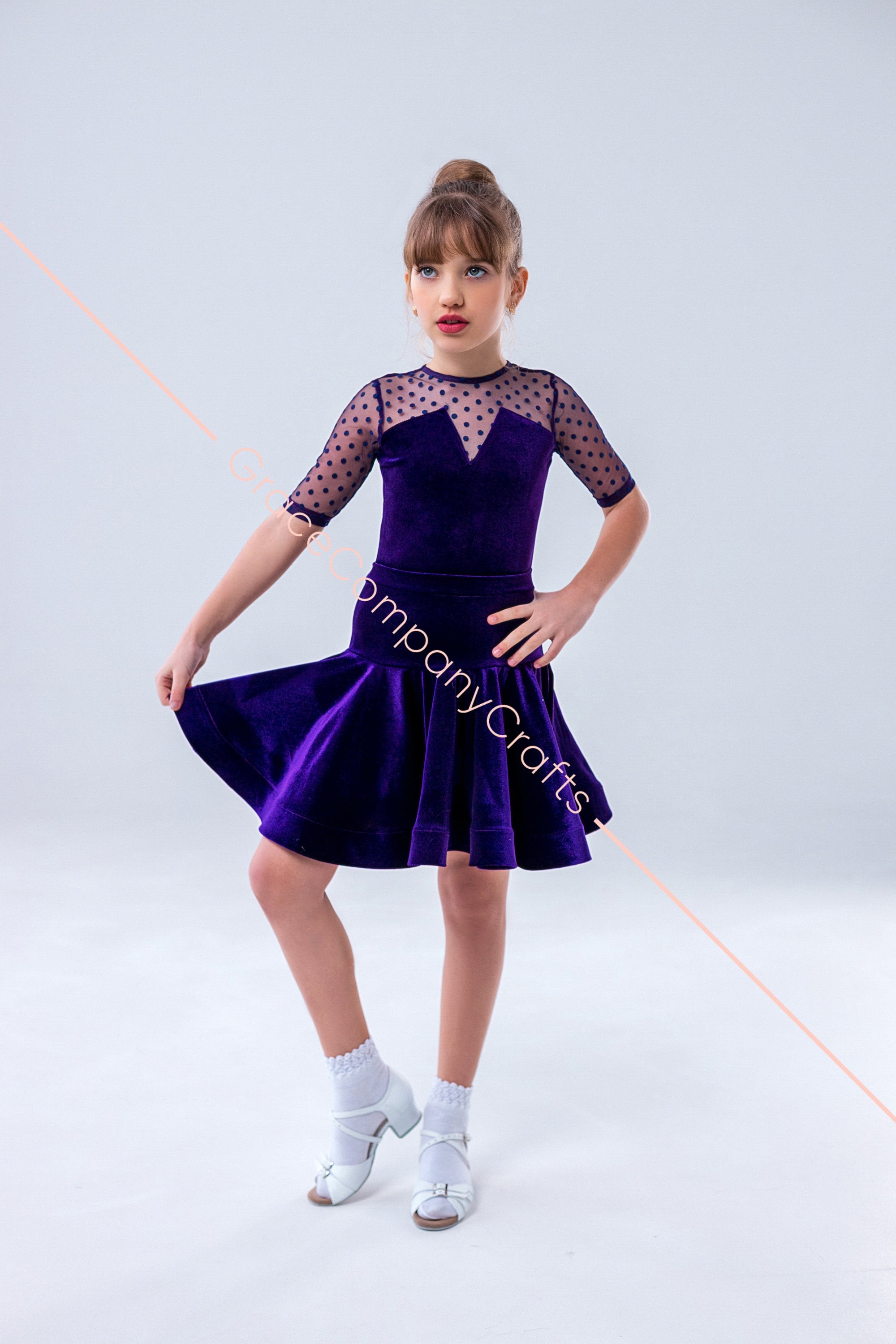 Children'S Latin Dance Clothes Black Latin Dance Dress Girls Latin Dance  Competition Dress Kids Stage Performance Wear SL8120