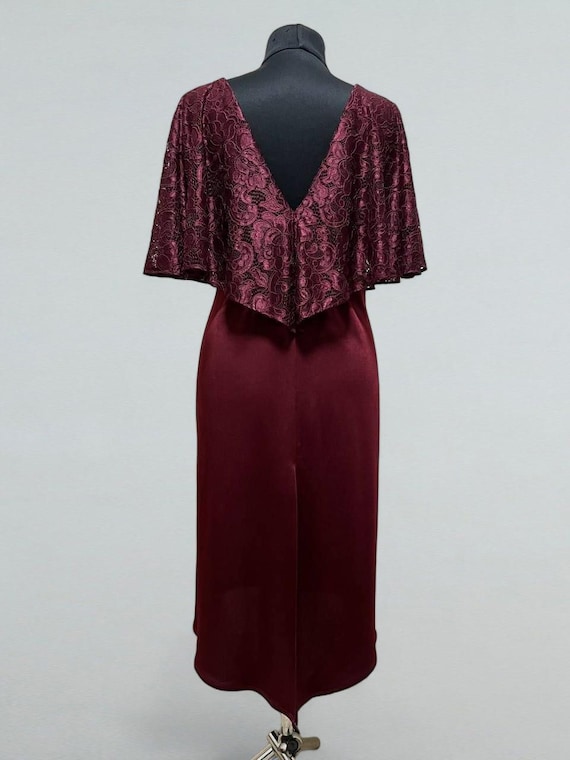 burgundy column dress Elegant Sydney Maxi Dress in Wine