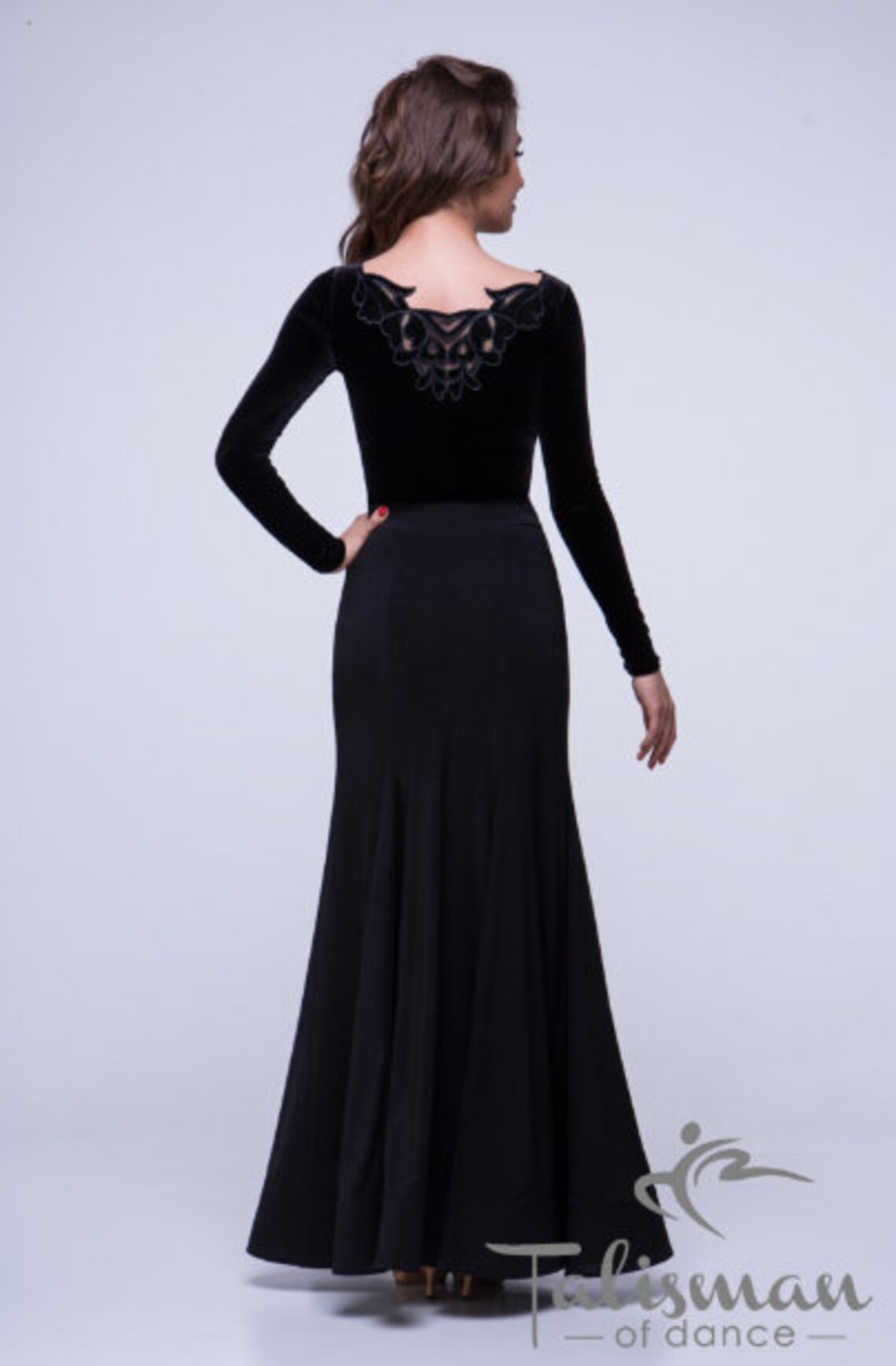 Long black skirt for dancing long skirt long maxi skirt Etsy