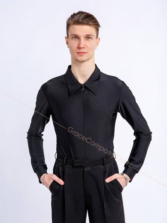 men's dress shirt with hidden zipper Shirt with hidden zip