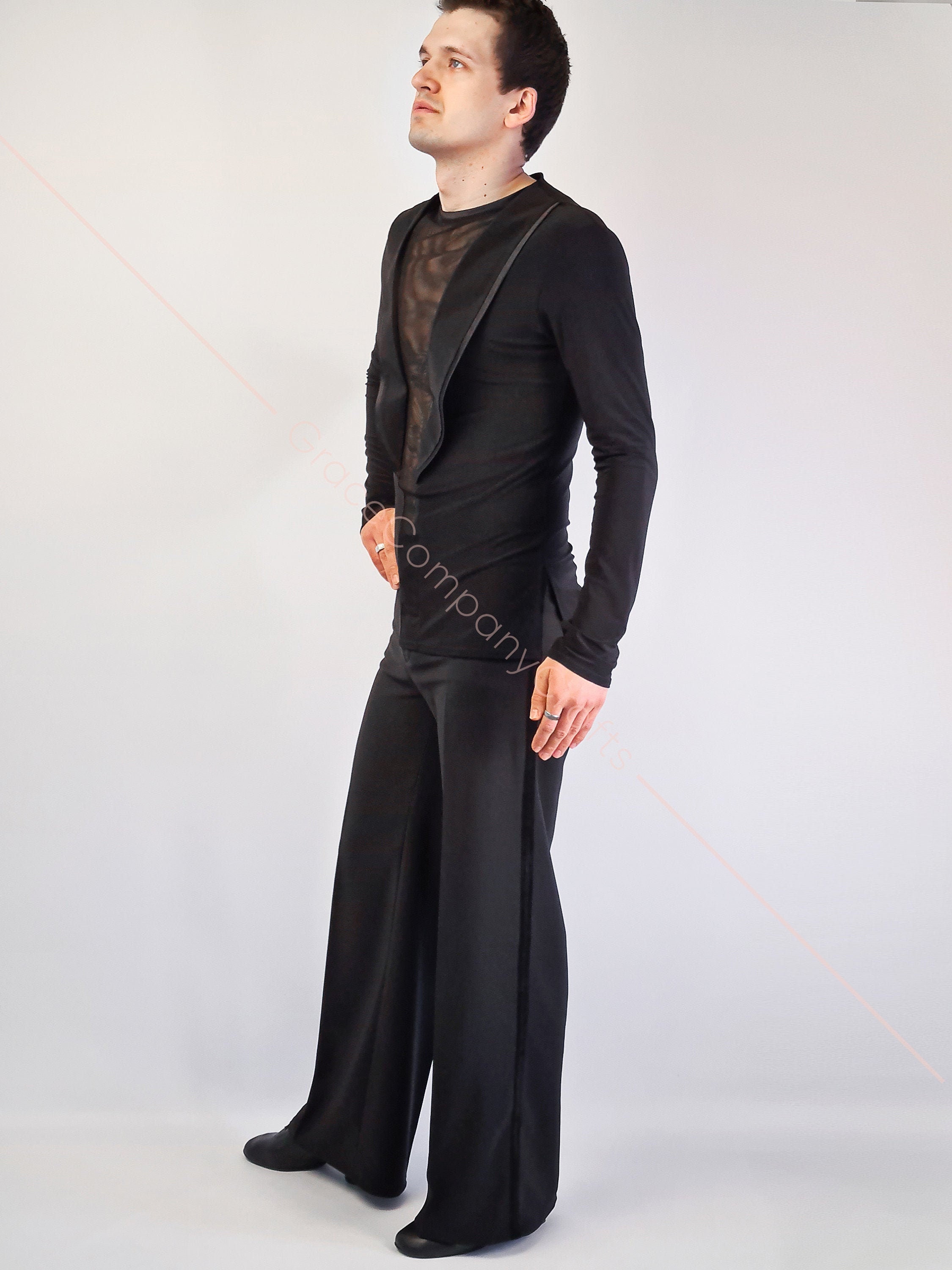 Classic men's trousers for ballroom dancing. Dance teacher Etsy