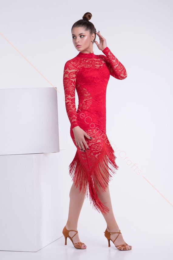 Tango Dress.red Dress.ballroom Dress.latin Dance Dress.robe Tango.latin  Dress.tango.dance Dress,latin Dance Costume.lateinkleid -  Canada