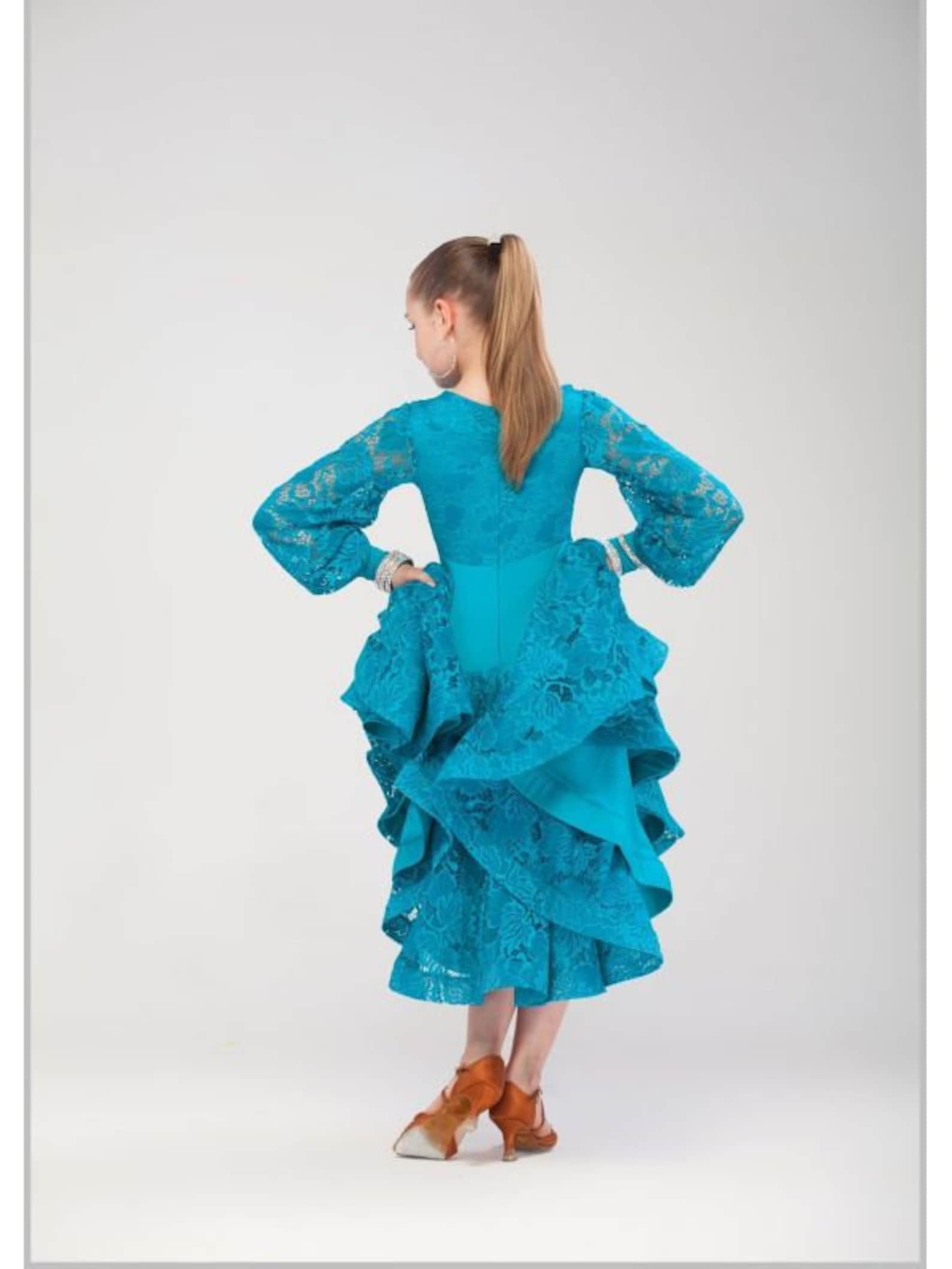 WRAP DRESS WITH RUFFLE SLEEVE DANCE WITH DUENDE