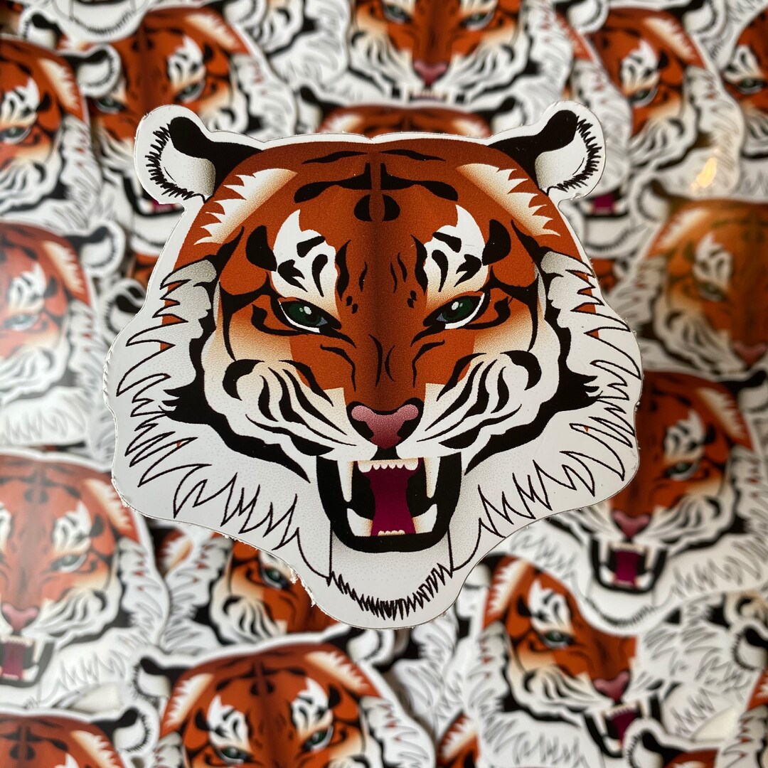 Tiger Sticker - Etsy