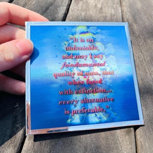 Red Vs Blue Church lenticular art board