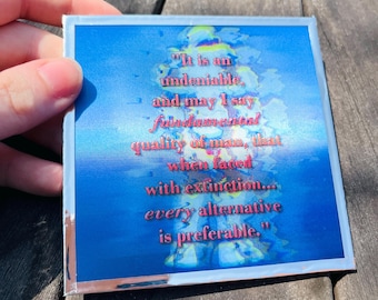 Red Vs Blue Church lenticular art board