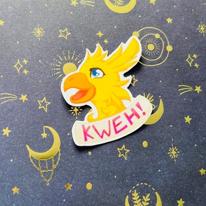 FFXIV Chocobo matte vinyl sticker
