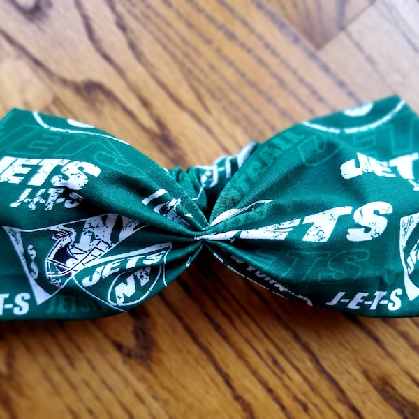 NFL Jets headbands, 100% cotton, ready to ship