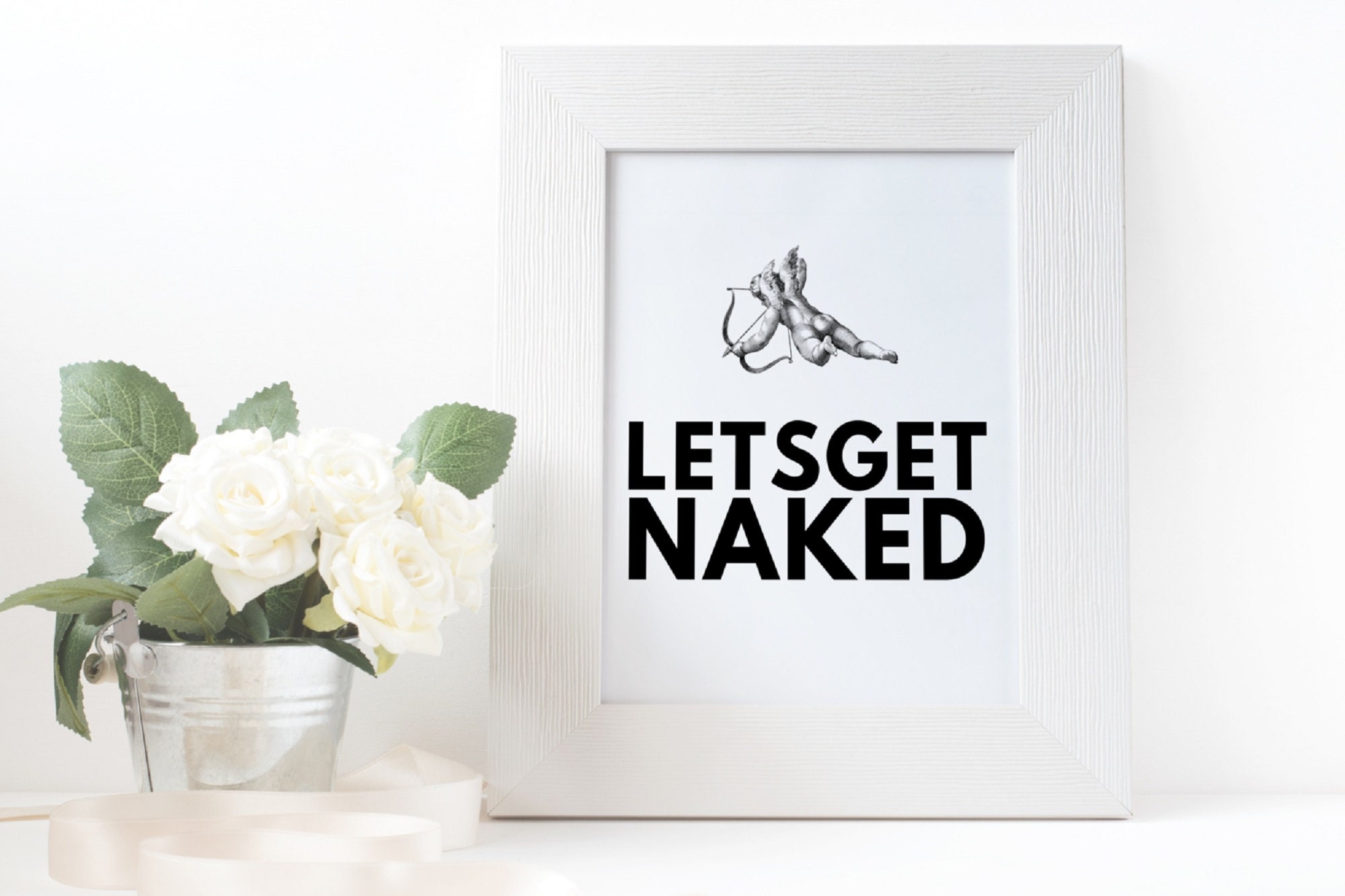 Let's Get Naked Printable Art Naturist Sign Funny - Etsy Australia