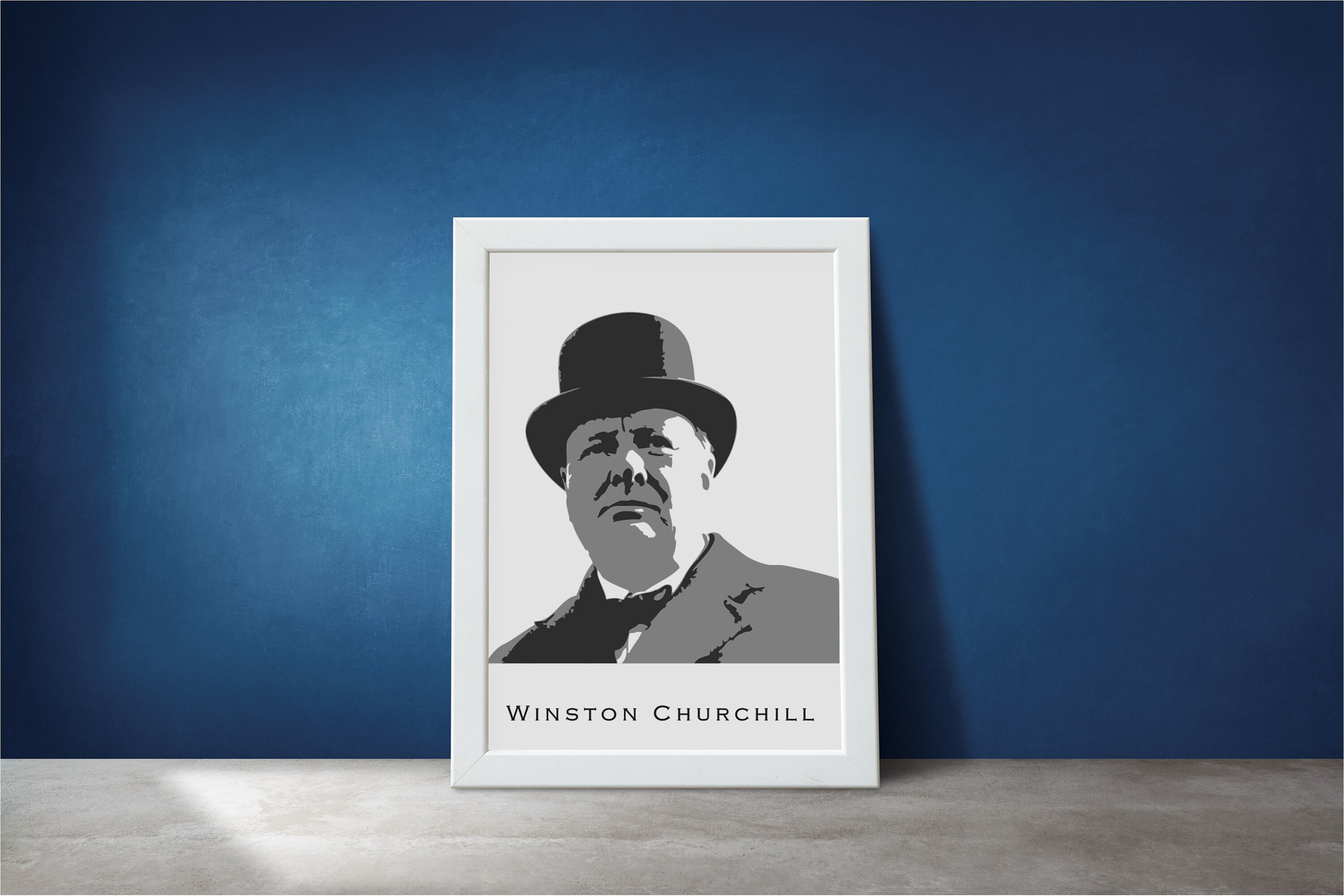 Winston Churchill Print Printable Art Digital Wall Art | Etsy