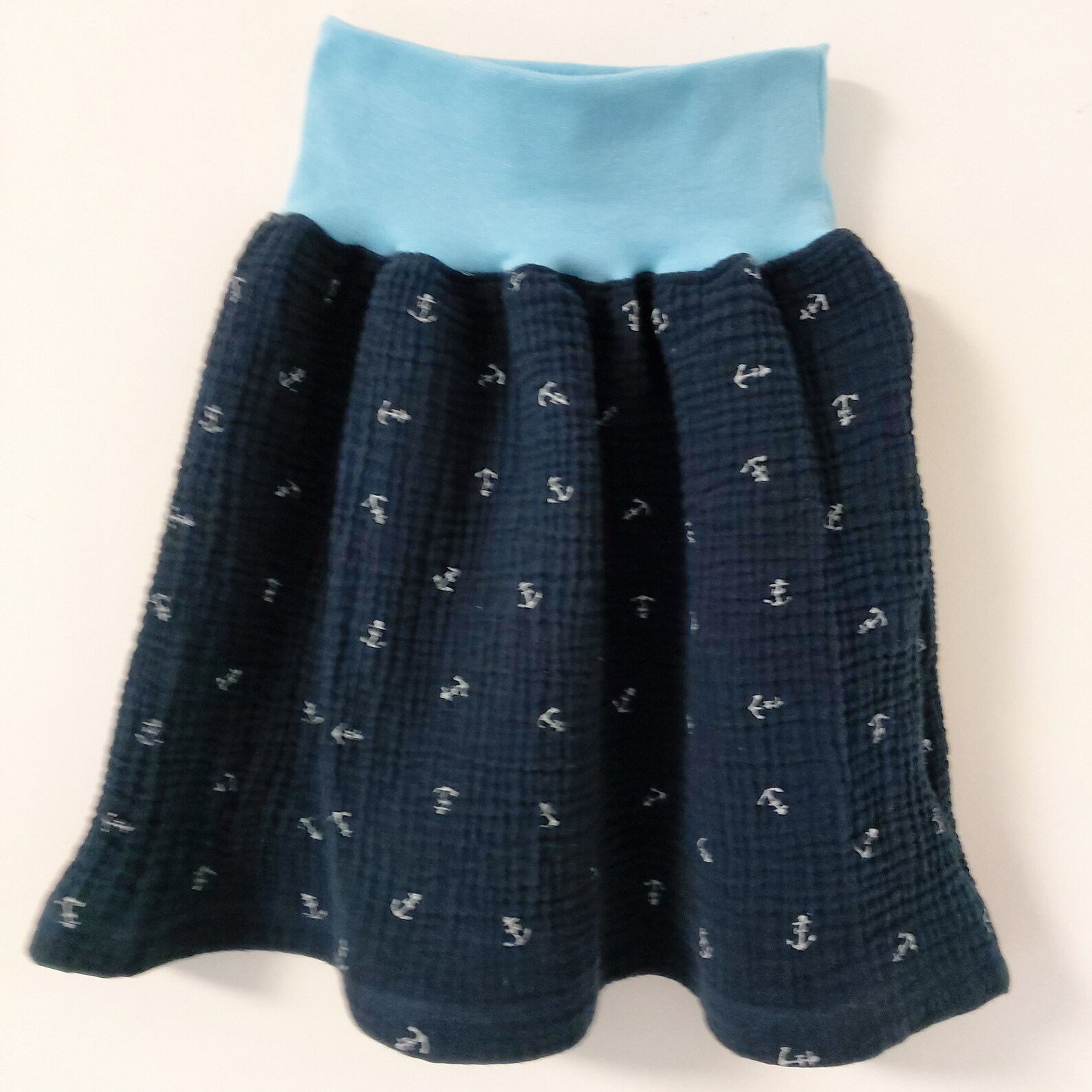 Beautiful muslin skirt muslin skirt in blue with white Etsy