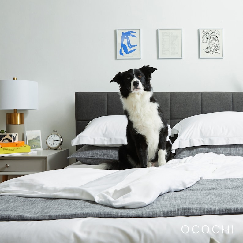 Luxury Bamboo Bedding Set in White. Duvet Cover 2 Etsy