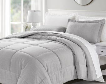 Stone Washed Linen Comforter