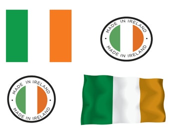 Ireland Christmas Customised Card Irish Flag