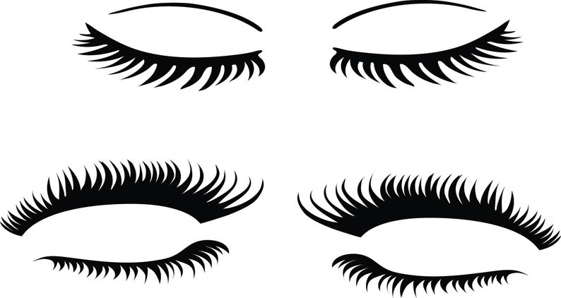 Download Eyelashes SVG eyelash svg eye svg fashion svg Cut File | Etsy