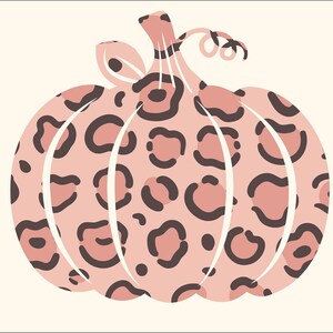 Leopard Print Pumpkin SVG , Pink Leopard Pumpkin svg , Pumpkin svg , Animal print pumpkin SVG