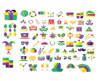 MARDI GRAS SVG Bundle .Mardi Gras Clipart Bundle ,  Mardi Gras svg . cut files .  Mardi Gras svg files for Cricut