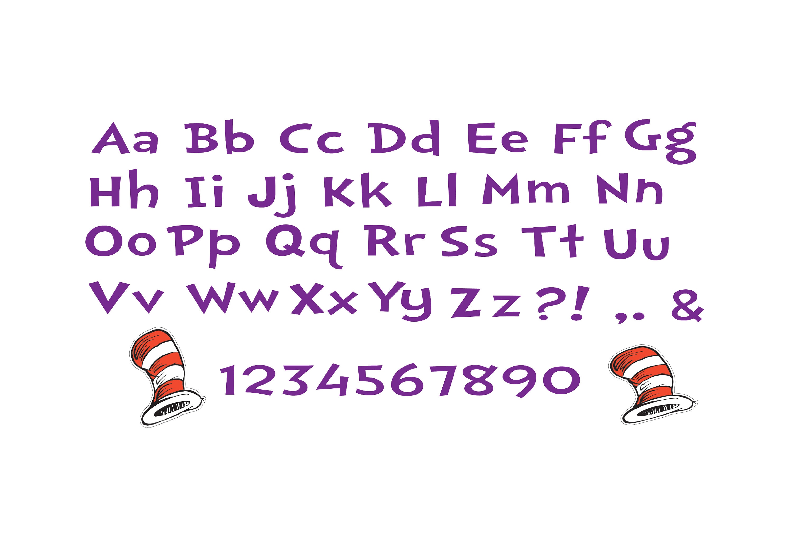Doctor Cat Hat Font SVG Alphabet Design SVG files for | Etsy