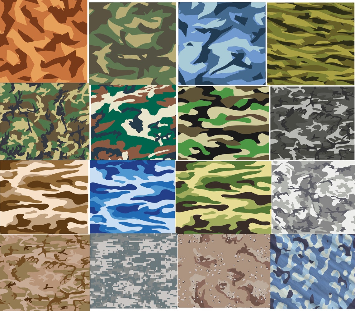 Camouflage SVG Camouflage SVG bundle Camo scg Military | Etsy