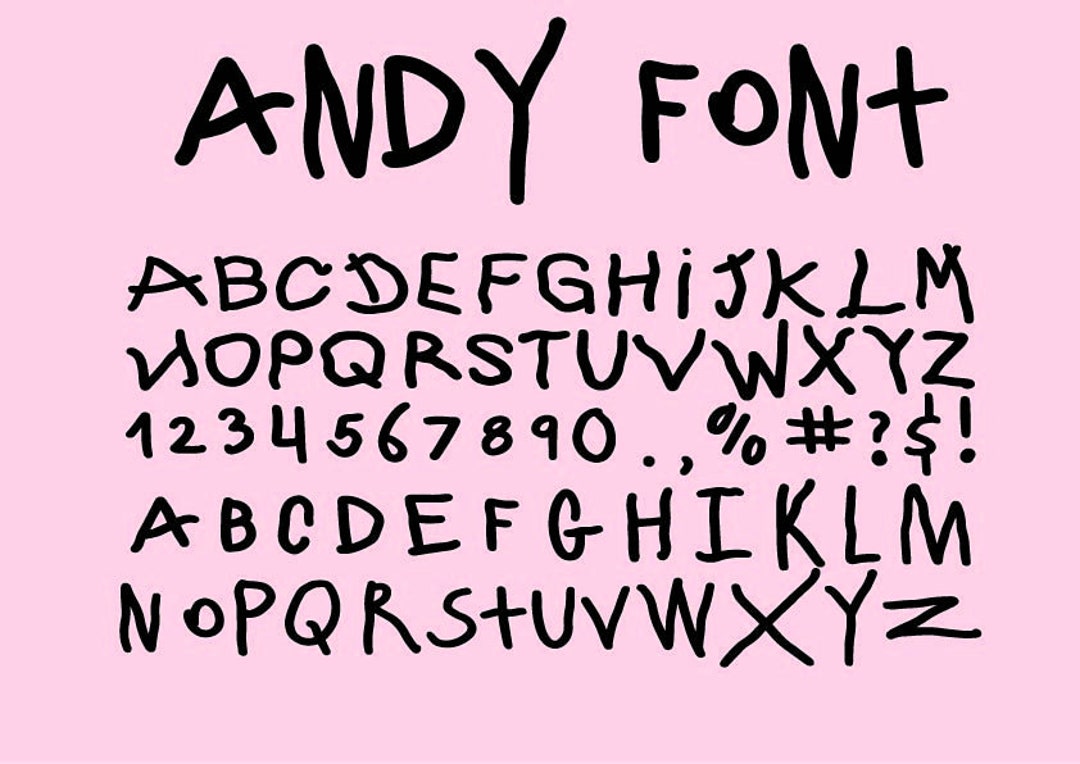 Andy Font Svg , Toy Story Font,toy Story Alphabet Svg,font Svg, Svg