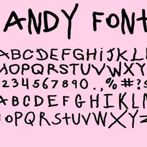 Andy Font svg , Toy Story Font,Toy Story alphabet svg,Font Svg, svg files for cricut