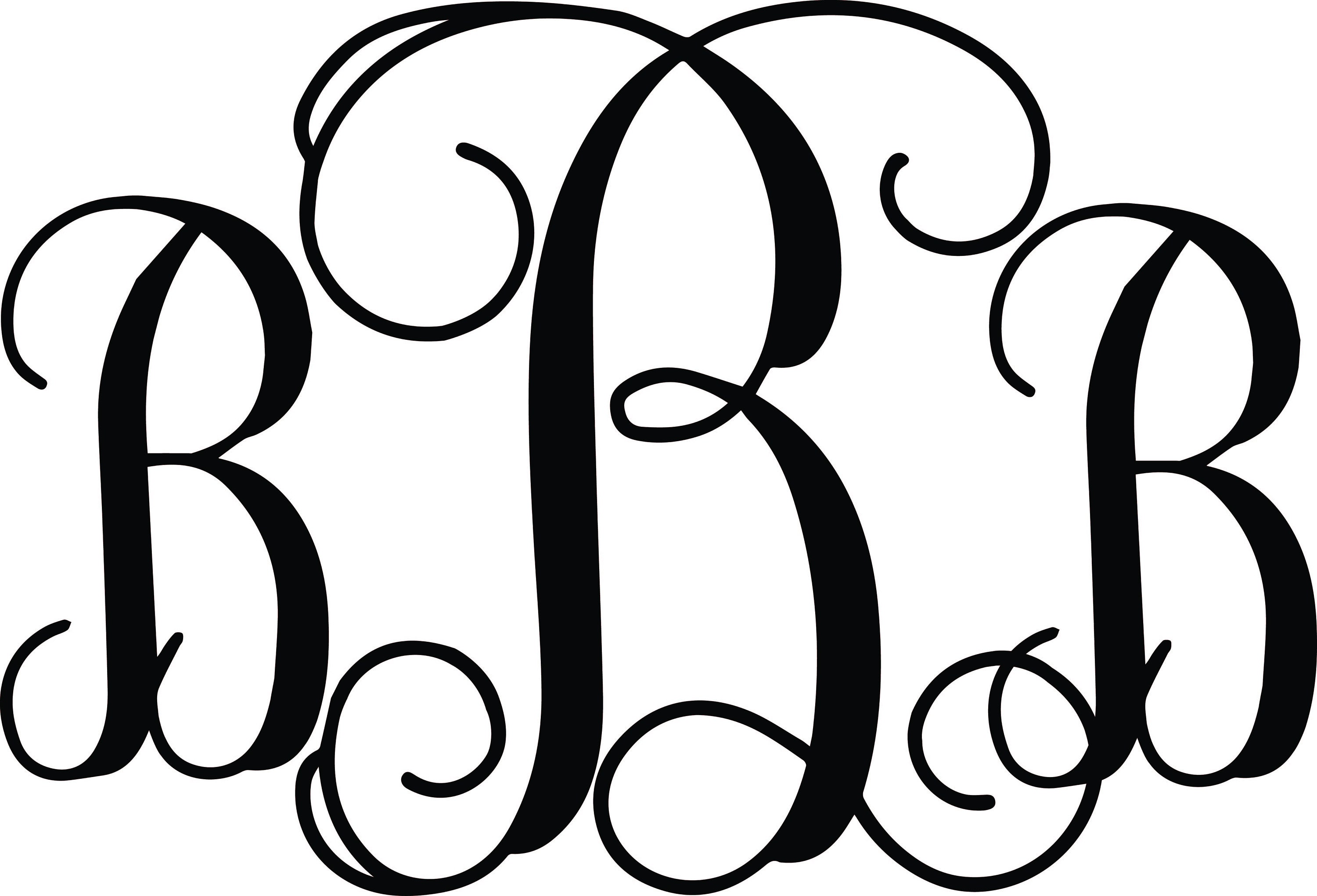 Buy Vine Monogram Font SVG Vine Monogram Font Vine Monogram Online in