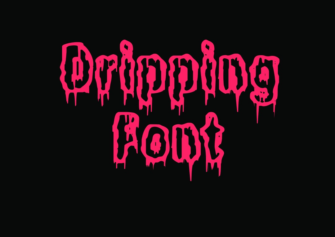 DRIPPING FONT SVG , Bloody Alphabet Svg , Bloody Font Svg , Dripping ...