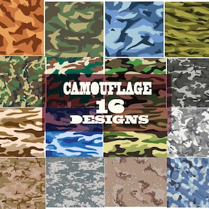 Camouflage SVG , Camouflage SVG Bündel , Camo Scg , Military Patterns SVG , Jagd Camouflage SVG