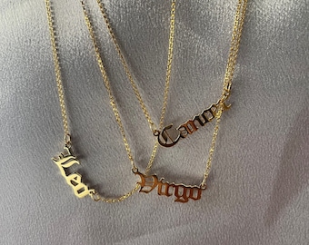 Collar de placa zodiacal
